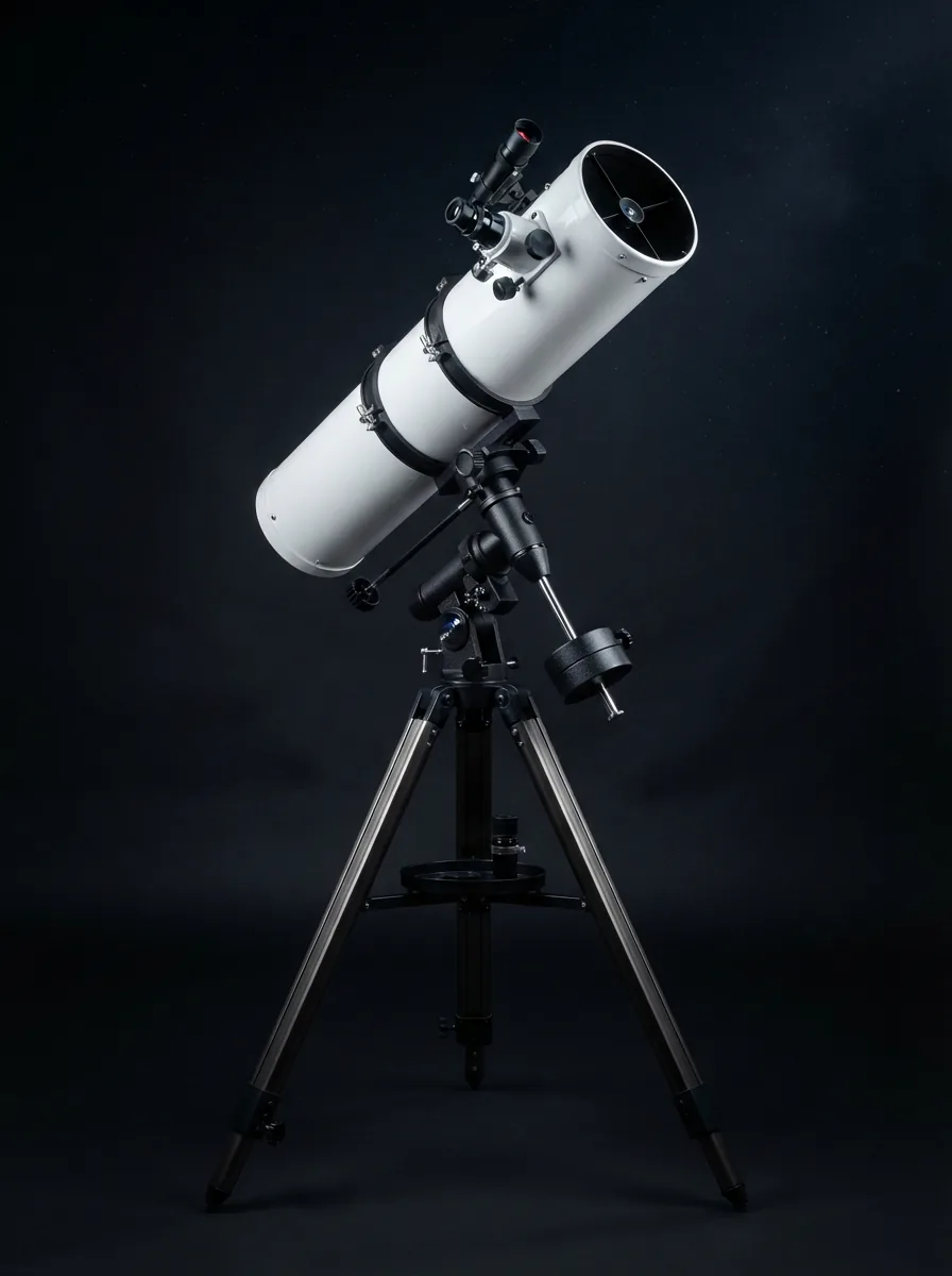 The Orion StarBlast 4.5 EQ Reflector Telescope prominently displayed as the main product image.