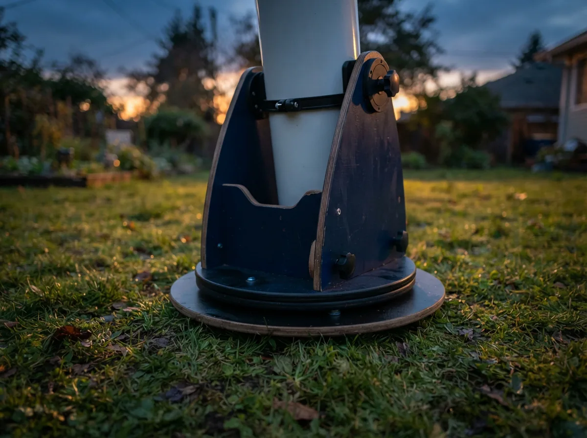 The XT8's stable Dobsonian base allowing for easy manual tracking of celestial objects.